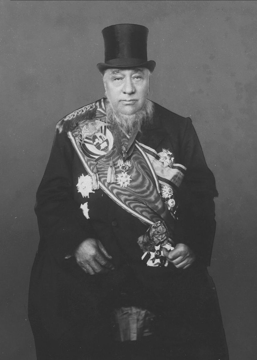 Paul Kruger bij zijn inauguratie als president van Transvaal in 1898
